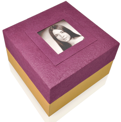 purple box urn