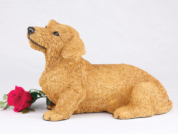 Dachshund wirehaired dog urn