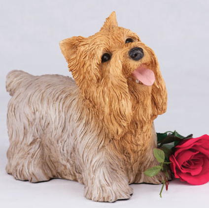  Yorkshire Terrier Dog Figurine Urn