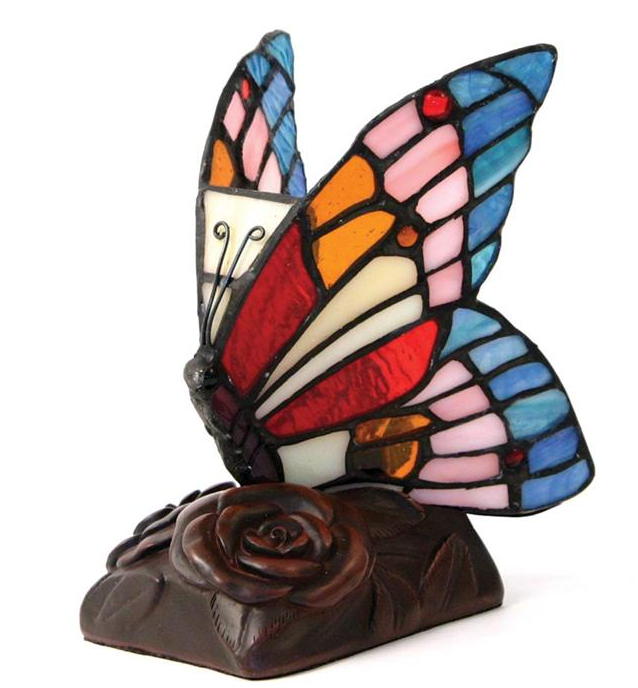 Stained Glass Tiffany Style Memorial Keepsake Urn Lamps
