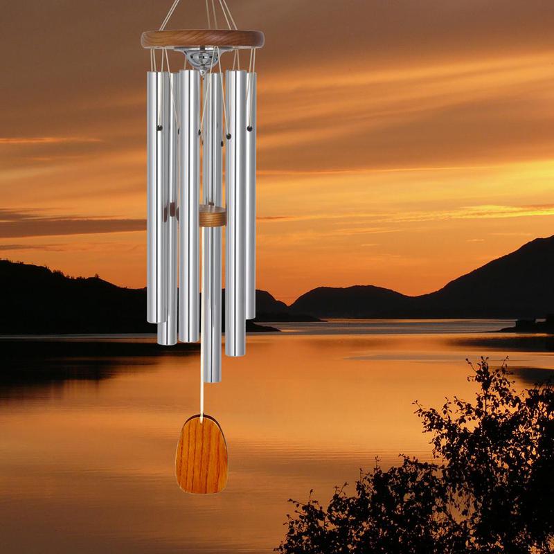 Memorial Copper Heart Wind Chime