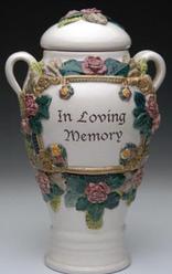 In loving memory victorian memorial cremation urn