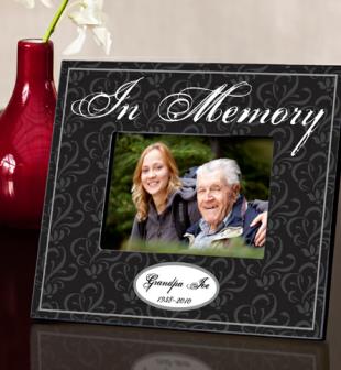 Wooden Picture Frames  Quotes on Personalized Memorial   Table Top Picture Frames