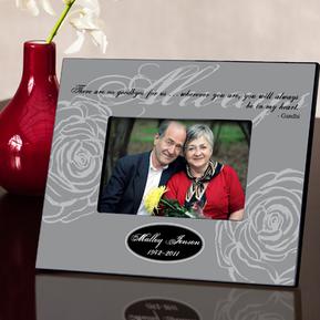 Personalized Gray Always Memorial Picture Frame