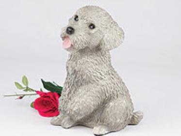  Miniature Gray poodle cremation urn 