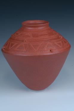 african clay cremation vessel
