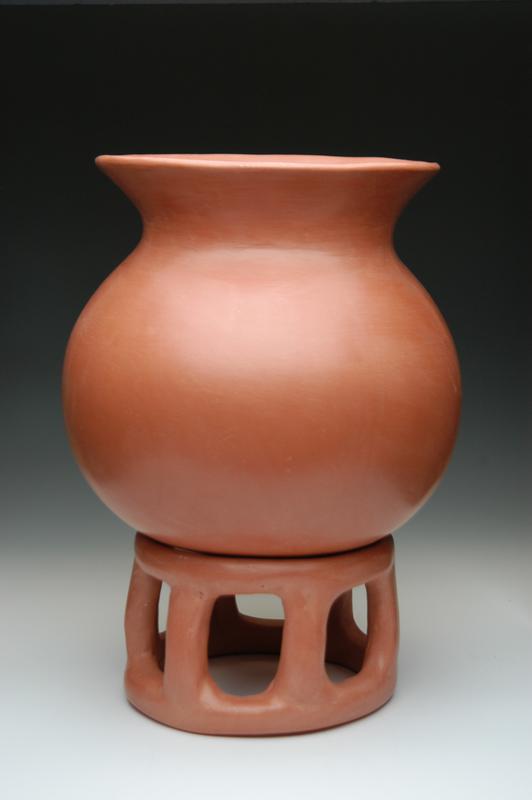 African earthenware cremation urn