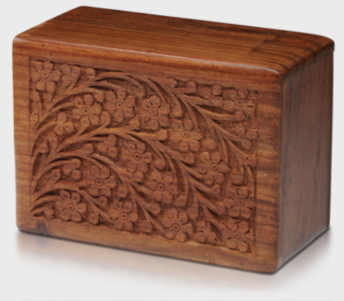 rosewood carved Cremation urns
