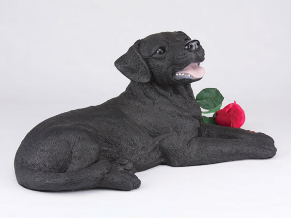 Dog Urn Labrador Retriever, Black