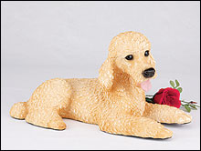 apricot poodle urn