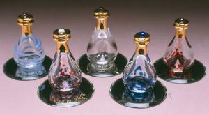 Modern glass tear bottle urns
