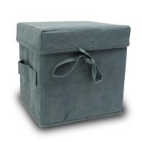 biodegradable gray box urn and bag