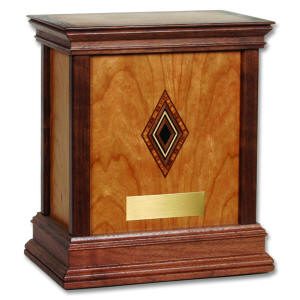 harmony contemorary wood urn