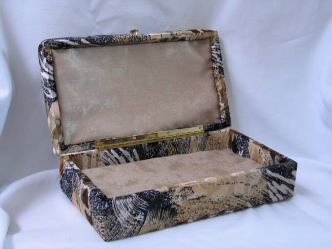 inside of animal print box