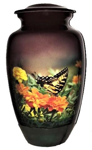 beautiful butterfly urn