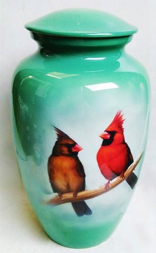 hand painted bird cremation un