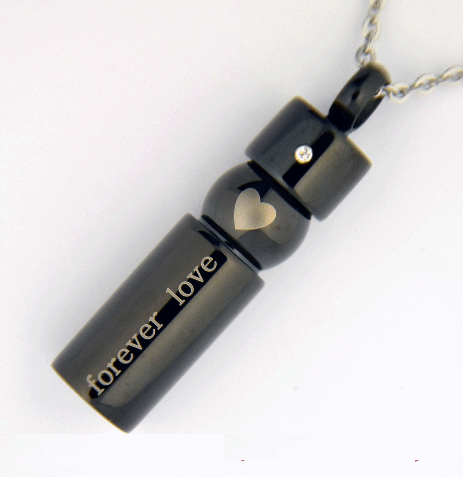 forever loved cremation cylinder pendant