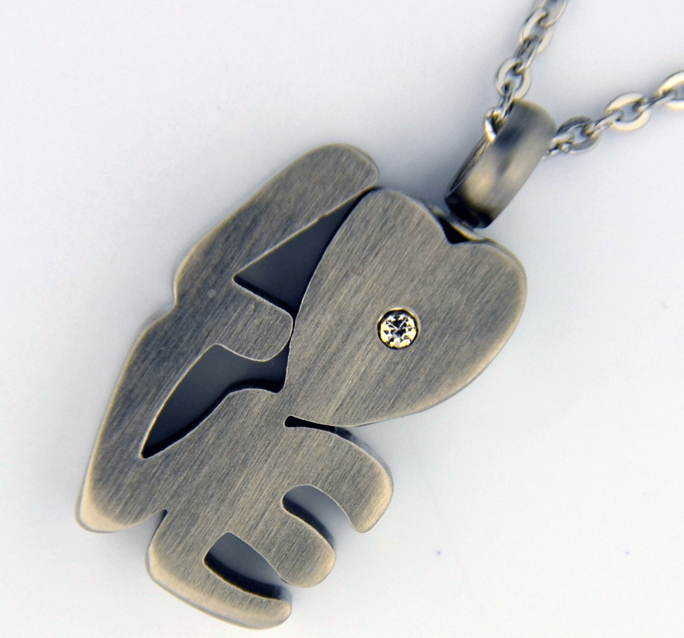 stainless steel love memorial ash pendant