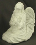 White Finish Keepsake  Angel Urn