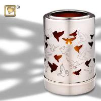  Pewter Birds votive urn