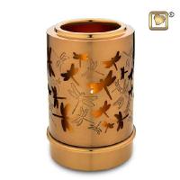 Brass dragonfly votive urn