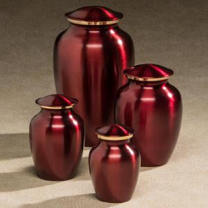 Red Brass Urns