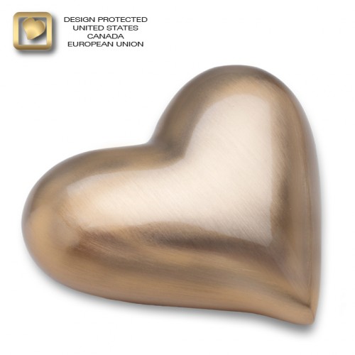 bronze heart keepsake urns