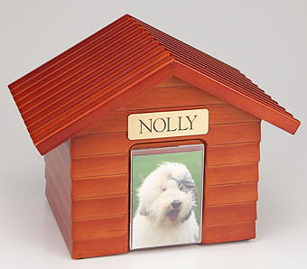 Cherry wood Dog House Urn