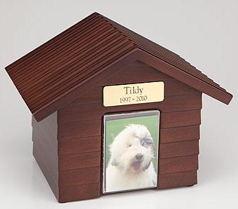 Walnut Dog House Urn