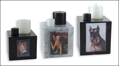 pet candle urns with photo