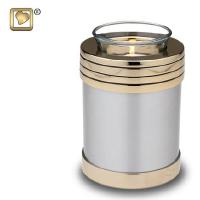 Brass and Pewter votive urn