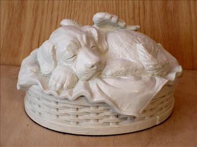 White Angel Dog Urn