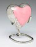 pink heart urn