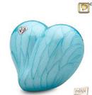 BLUE HEART URN