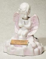 CHERUB ANGEL URN IN PINK