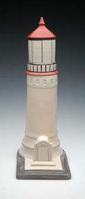 porcelain light house urn