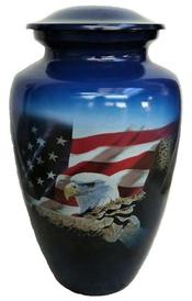 patriotic cremation urn