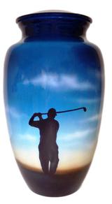 golf theme cremation urn
