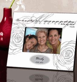 Personalized White Always Memorial Picture Frame