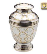 ornate brass urn