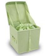 biodegradable green box urn and bag opened