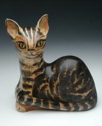 porcelain cat sculpture urn