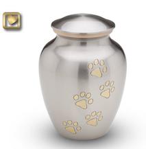 clasic pewter pet urn