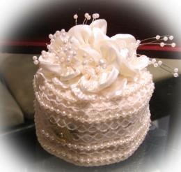 lace and flower engagement ring box
