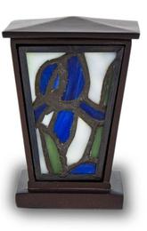 Blue stained glass keepsake