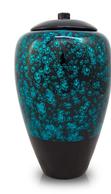 Blue bamboo urn