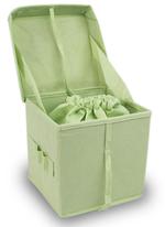 Green box and bag biodegradable urn