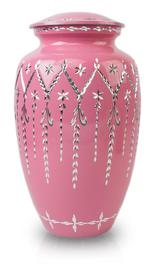 pink cremation urn