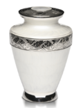 WHITE COLOR CREMATION URN