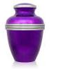 PURPLE BRASS CREMATION URN